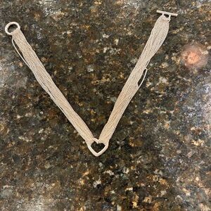 Silver V-Shaped necklace